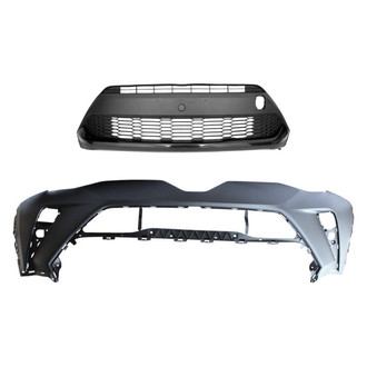 Replace® - 2-Piece (Front Bumper Cover, Grille) (Standard Line)