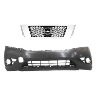 Replace® - 2-Piece (Front Bumper Cover, Grille) (Platinum Plus)