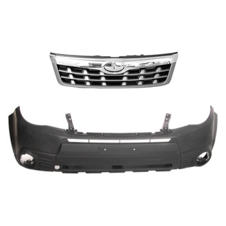 Replace® BNDL-233026 - 2-Piece (Front Bumper Cover, Grille) (Platinum Plus)