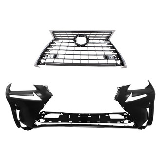 Replace® - 2-Piece (Front Bumper Cover, Grille) (CAPA Certified)