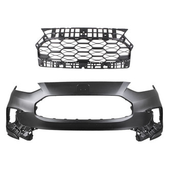Replace® - 2-Piece (Front Bumper Cover, Grille) (CAPA Certified)