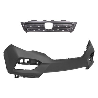 Replace® - 2-Piece (Front Bumper Cover, Grille) (Standard Line)