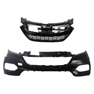 Replace® - 2-Piece (Front Bumper Cover, Grille) (Standard Line)