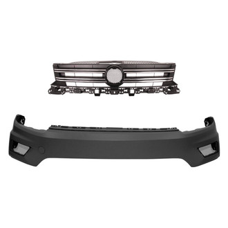 Replace® - 2-Piece (Front Bumper Cover, Grille) (Standard Line)