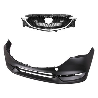 Replace® - 2-Piece (Front Bumper Cover, Grille) (CAPA Certified)