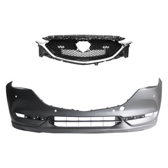 Replace® - 2-Piece (Front Bumper Cover, Grille) (CAPA Certified)