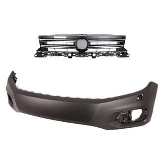 Replace® - 2-Piece (Front Bumper Cover, Grille) (Platinum Plus)