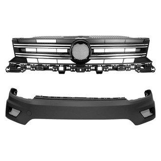 Replace® - 2-Piece (Front Bumper Cover, Grille) (Platinum Plus)