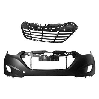 Replace® - 2-Piece (Front Bumper Cover, Grille) (Standard Line)