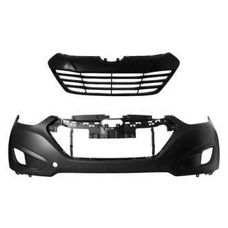 Replace® - 2-Piece (Front Bumper Cover, Grille) (Platinum Plus)
