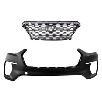 Replace® - 2-Piece (Front Bumper Cover, Grille) (Standard Line)