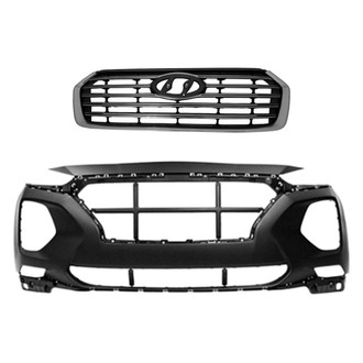 Replace® - 2-Piece (Front Bumper Cover, Grille) (Standard Line)