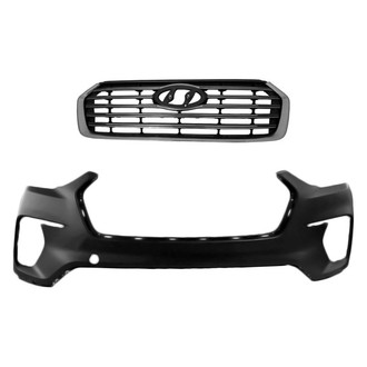 Replace® - 2-Piece (Front Bumper Cover, Grille) (Standard Line)
