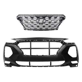 Replace® - 2-Piece (Front Bumper Cover, Grille) (Standard Line)