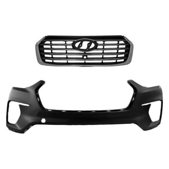 Replace® - 2-Piece (Front Bumper Cover, Grille) (Standard Line)