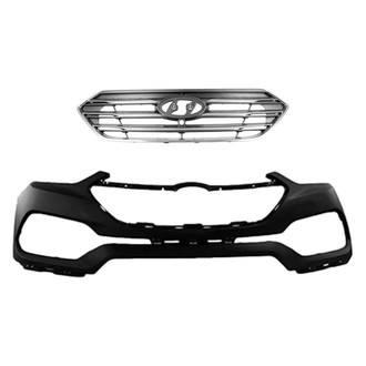 Replace® - 2-Piece (Front Bumper Cover, Grille) (Standard Line)