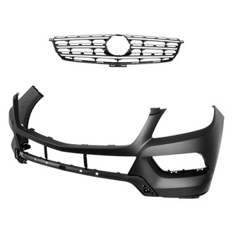 Replace® - 2-Piece (Front Bumper Cover, Grille) (CAPA Certified)