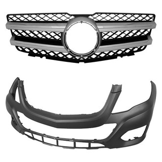 Replace® - 2-Piece (Front Bumper Cover, Grille)