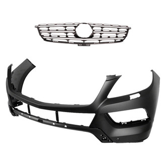 Replace® - 2-Piece (Front Bumper Cover, Grille) (Standard Line)