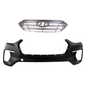 Replace® - 2-Piece (Front Bumper Cover, Grille) (Brand New OE)