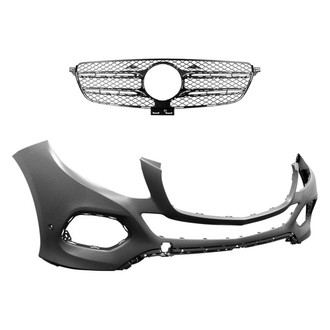 Replace® - 2-Piece (Front Bumper Cover, Grille) (CAPA Certified)