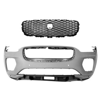 Replace® - 2-Piece (Front Bumper Cover, Grille) (Standard Line)