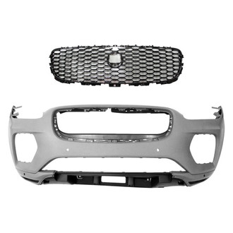 Replace® - 2-Piece (Front Bumper Cover, Grille) (Standard Line)