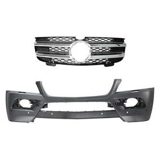 Replace® - 2-Piece (Front Bumper Cover, Grille) (Standard Line)
