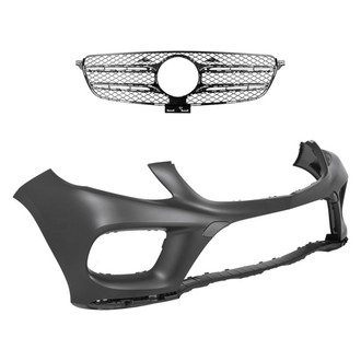 Replace® - 2-Piece (Front Bumper Cover, Grille) (Standard Line)