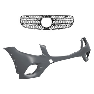 Replace® - 2-Piece (Front Bumper Cover, Grille) (Standard Line)