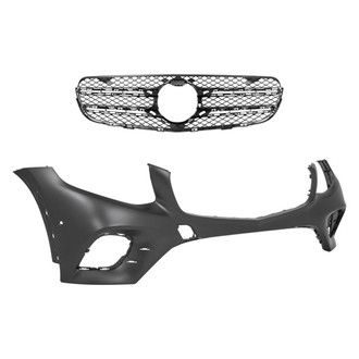 Replace® - 2-Piece (Front Bumper Cover, Grille) (Standard Line)