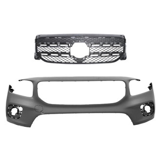Replace® - 2-Piece (Front Bumper Cover, Grille) (Standard Line)