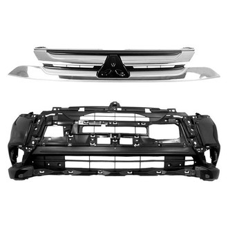 Replace® - 2-Piece (Front Bumper Cover, Grille) (CAPA Certified)