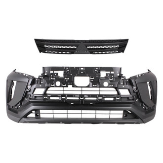 Replace® - 2-Piece (Front Bumper Cover, Grille) (CAPA Certified)