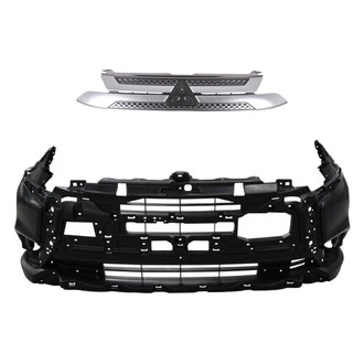Replace® - 2-Piece (Front Bumper Cover, Grille) (CAPA Certified)