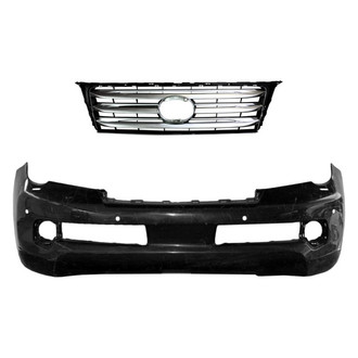 Replace® - 2-Piece (Front Bumper Cover, Grille) (Brand New OE)