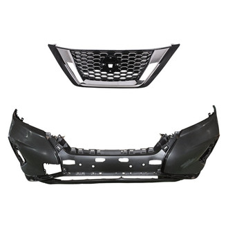 Replace® - 2-Piece (Front Bumper Cover, Grille) (CAPA Certified)