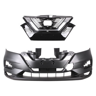 Replace® - 2-Piece (Front Bumper Cover, Grille) (CAPA Certified)