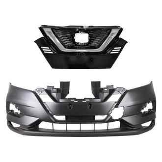 Replace® - 2-Piece (Front Bumper Cover, Grille) (CAPA Certified)