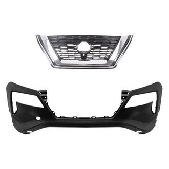 Replace® - 2-Piece (Front Bumper Cover, Grille) (CAPA Certified)