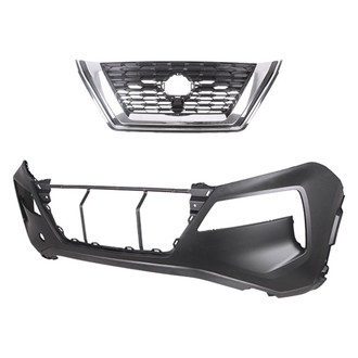 Replace® - 2-Piece (Front Bumper Cover, Grille) (CAPA Certified)