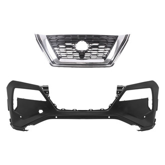 Replace® - 2-Piece (Front Bumper Cover, Grille) (CAPA Certified)