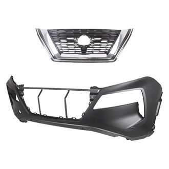 Replace® - 2-Piece (Front Bumper Cover, Grille) (CAPA Certified)