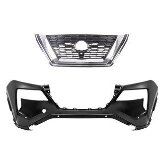 Replace® - 2-Piece (Front Bumper Cover, Grille) (CAPA Certified)