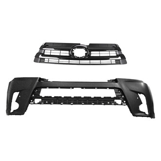 Replace® - 2-Piece (Front Bumper Cover, Grille) (CAPA Certified)