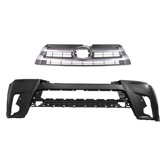 Replace® - 2-Piece (Front Bumper Cover, Grille) (CAPA Certified)