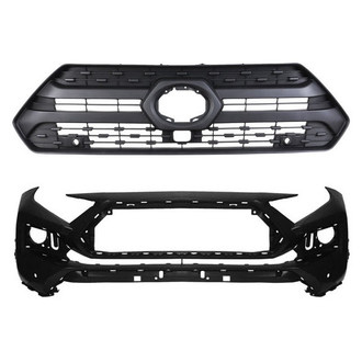 Replace® - 2-Piece (Front Bumper Cover, Grille) (CAPA Certified)
