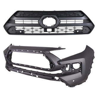 Replace® - 2-Piece (Front Bumper Cover, Grille) (CAPA Certified)