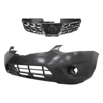 Replace® - 2-Piece (Front Bumper Cover, Grille) (Brand New OE)