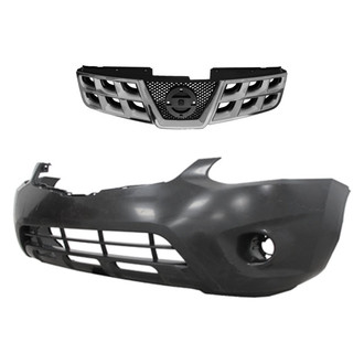 Replace® - 2-Piece (Front Bumper Cover, Grille) (Brand New OE)